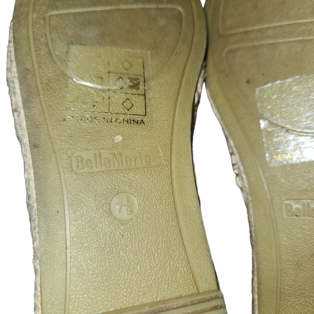 Bella Marie Mandy Espadrille Rockstar Size 7.5 - Picture 6 of 6